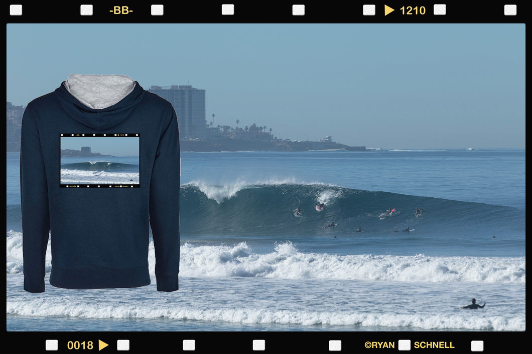 Ryan Schnell - Image 18H - Next Level Laguna Hoodie Unisex - Navy/Heather Gray