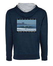 Ryan Schnell - Image 18H - Next Level Laguna Hoodie Unisex - Navy/Heather Gray