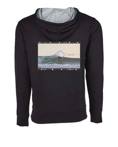 Ryan Schnell - Image 36H - "Taylor Clark" Next Level Laguna Hoodie Unisex - Black/Heather Gray