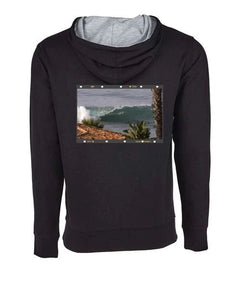 Ryan Schnell - Image 15H - Next Level Laguna Hoodie Unisex - Black/Heather Gray