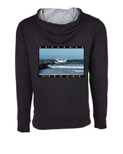 Ryan Schnell - Image 30H - Next Level Laguna Hoodie Unisex - Black/Heather Gray